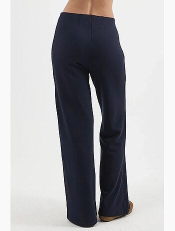 Pantalones rectos de cintura alta y tiro alto busem
