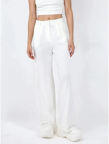 Pantalones rectos de cintura media hiccup