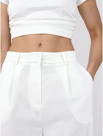 Pantalones rectos de cintura media hiccup