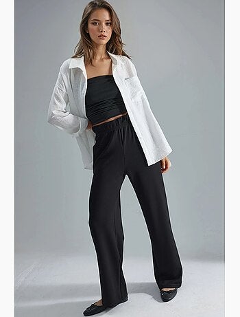 Pantalones rectos de corte regular y sin cierres hiccup