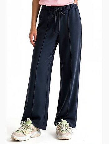 Pantalones rectos de mezcla de modal para mujer busem