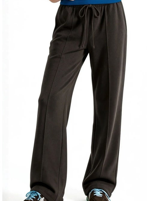 Pantalones rectos de mezcla de modal para mujer busem - Kiabi Pantalones rectos de mezcla de modal para mujer busem - Kiabi