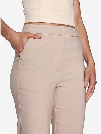 Pantalones rectos de talle alto hiccup