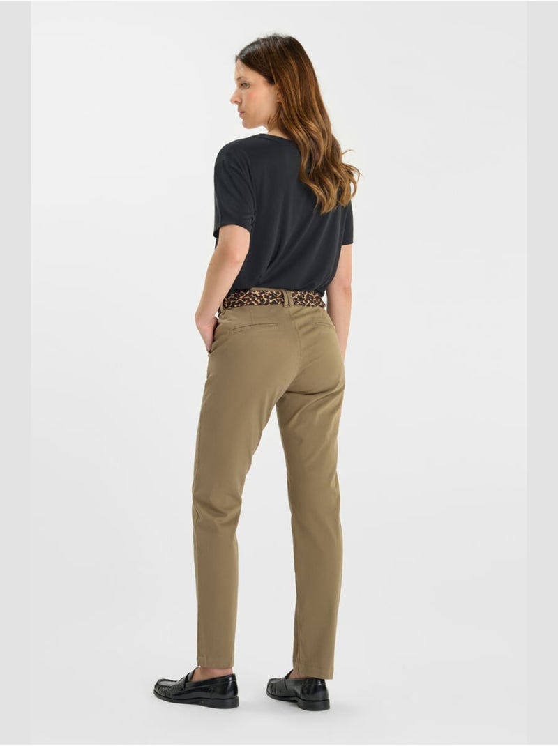 PANTALONES RECTOS KRISTIN Caqui - Kiabi