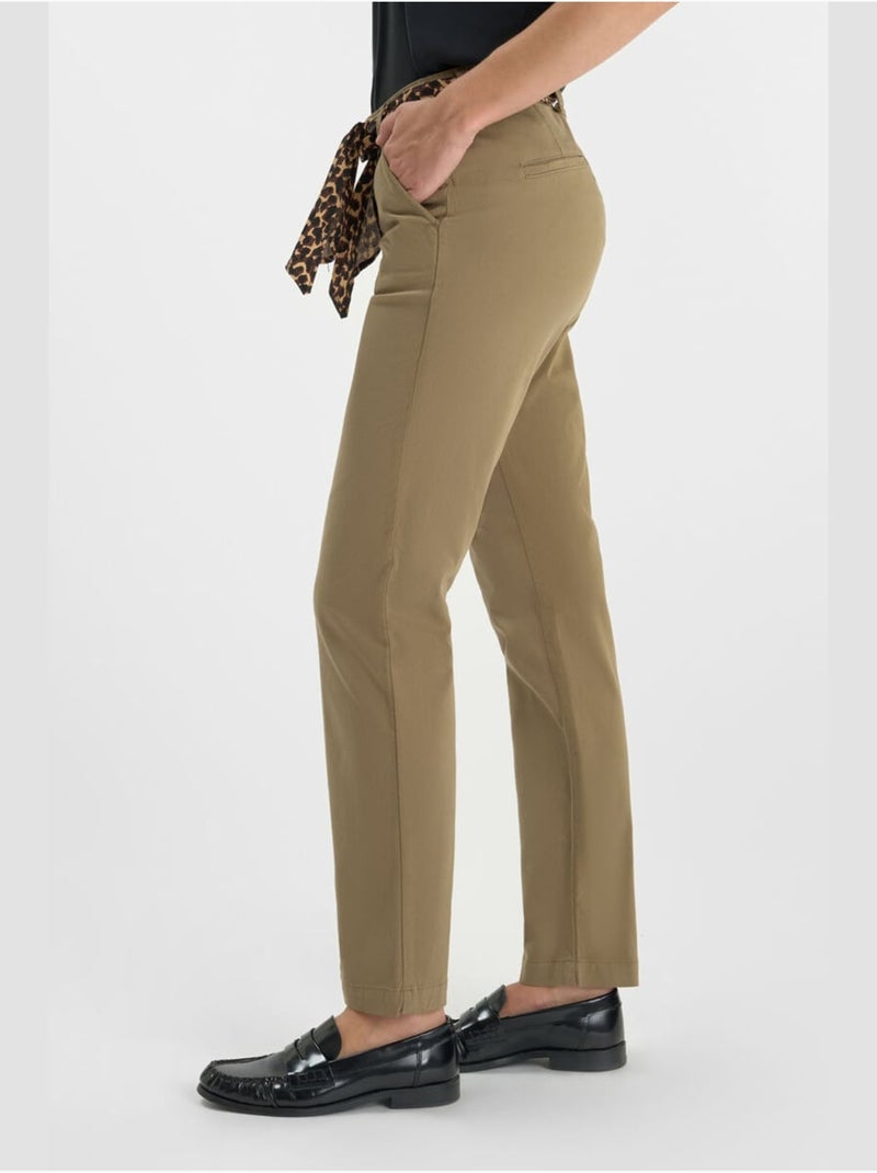 PANTALONES RECTOS KRISTIN Caqui - Kiabi