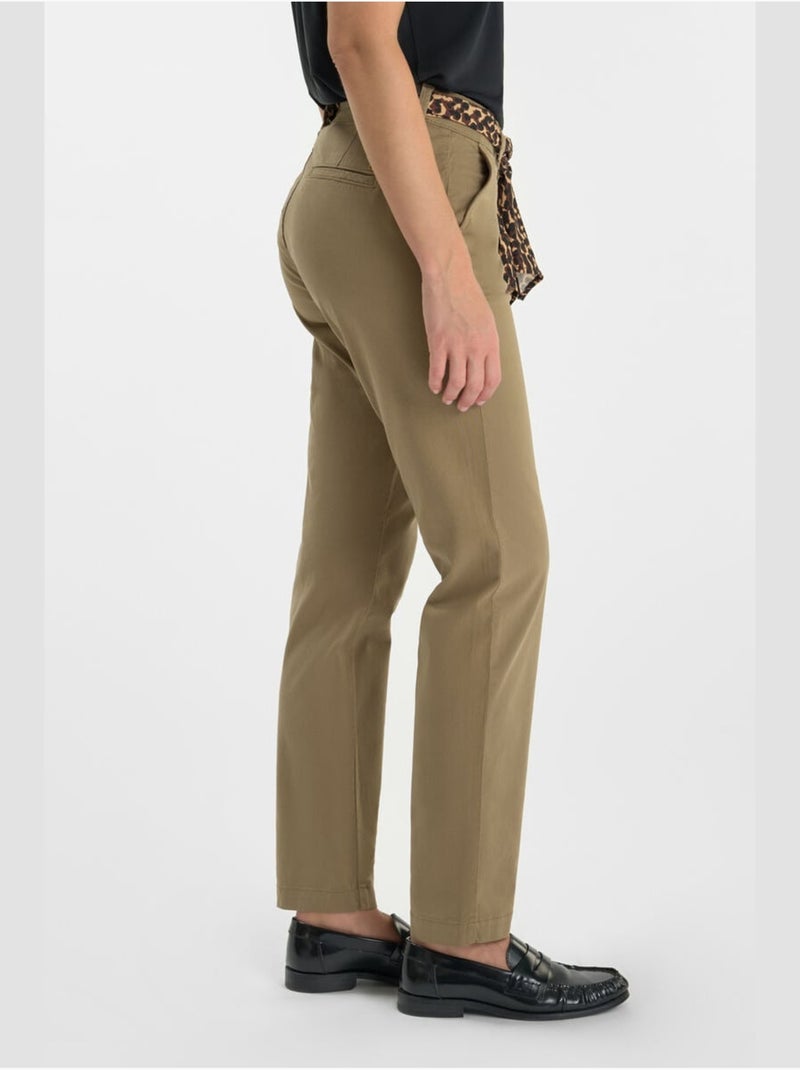 PANTALONES RECTOS KRISTIN Caqui - Kiabi