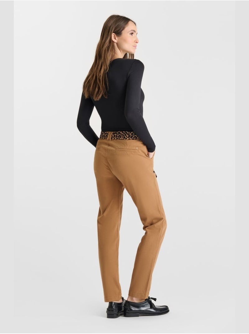 PANTALONES RECTOS KRISTIN Marrón - Kiabi