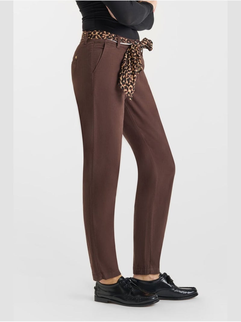 PANTALONES RECTOS KRISTIN Marrón - Kiabi