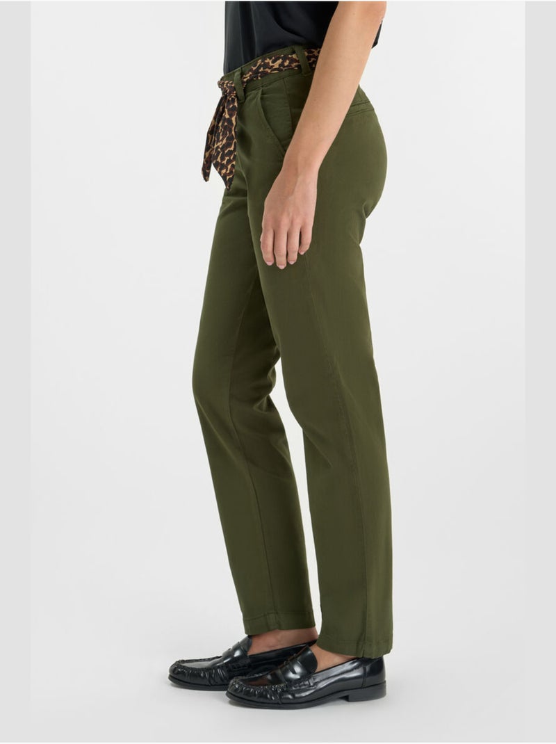 PANTALONES RECTOS KRISTIN Verde - Kiabi