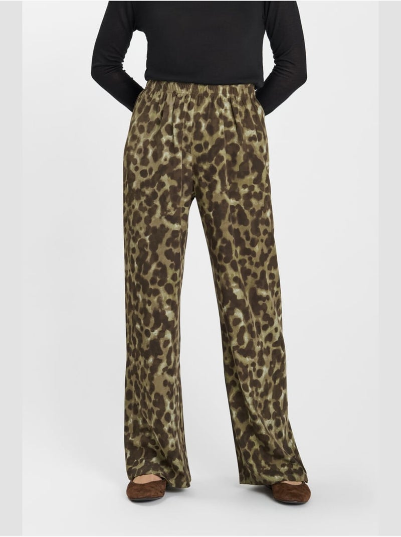 Pantalones rectos laria Caqui - Kiabi