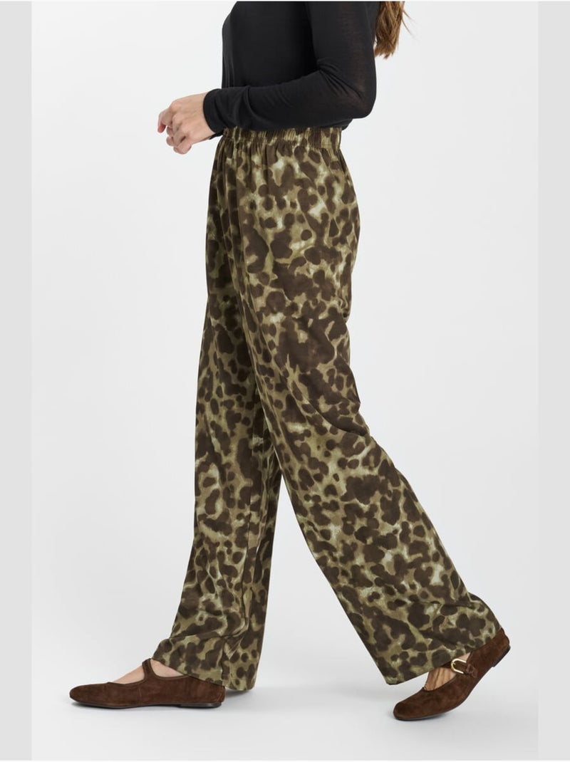 Pantalones rectos laria Caqui - Kiabi