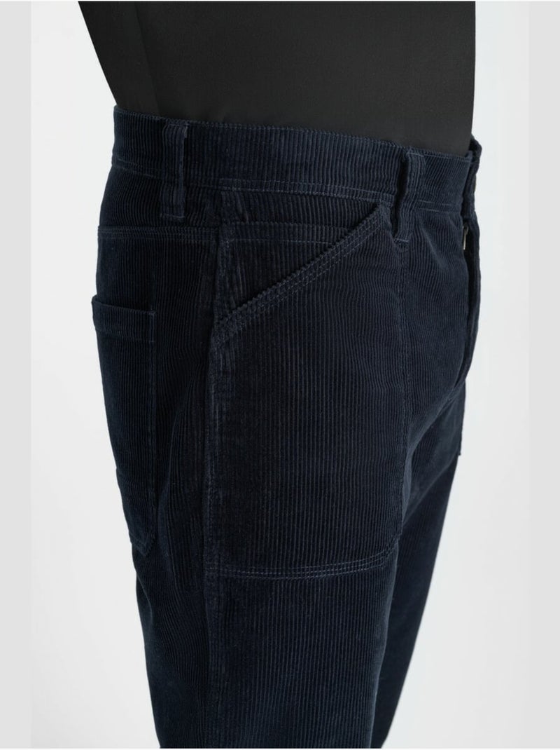 Pantalones rectos renso Azul - Kiabi
