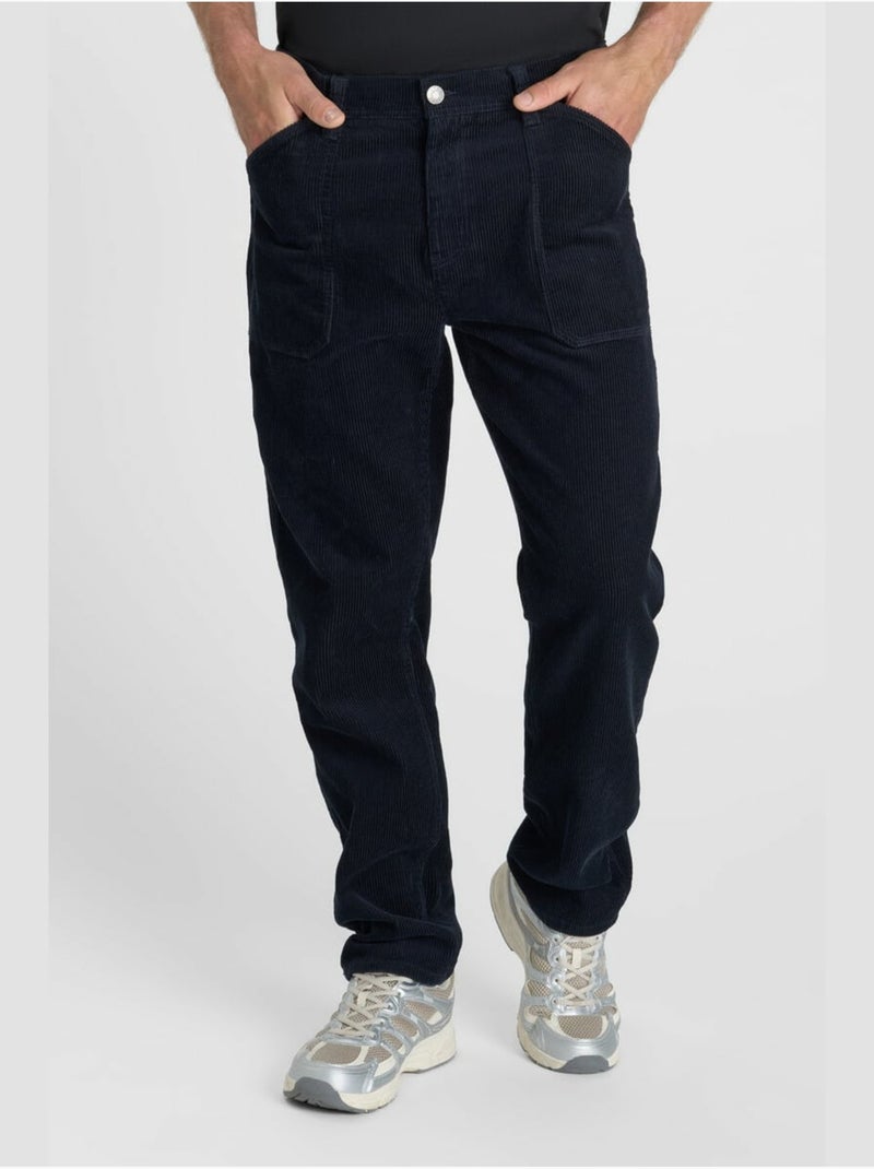 Pantalones rectos renso Azul - Kiabi