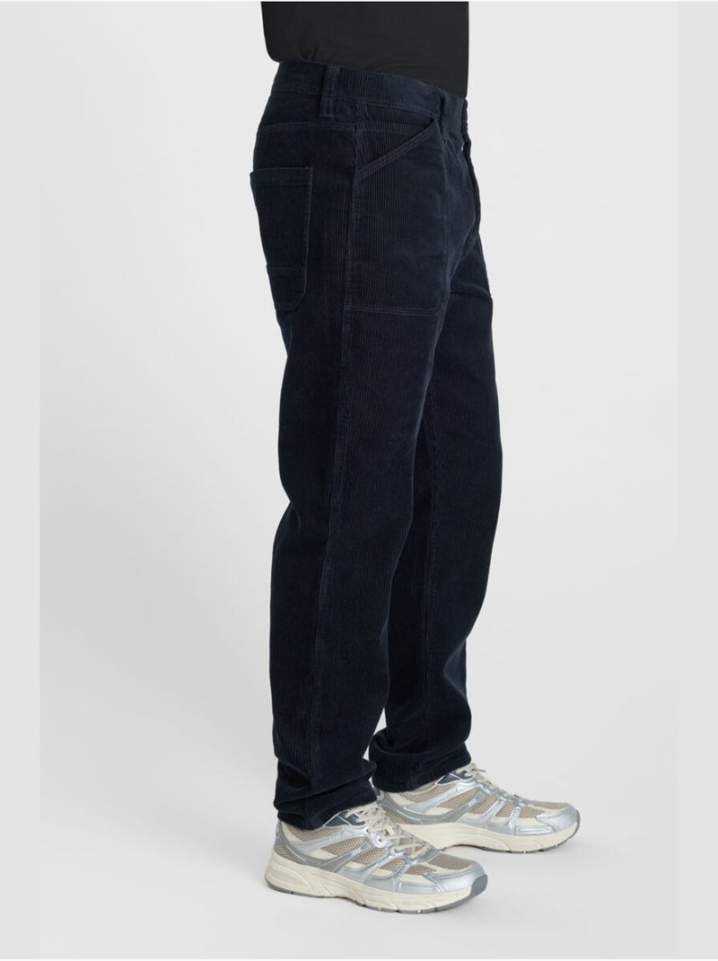 Pantalones rectos renso Azul - Kiabi