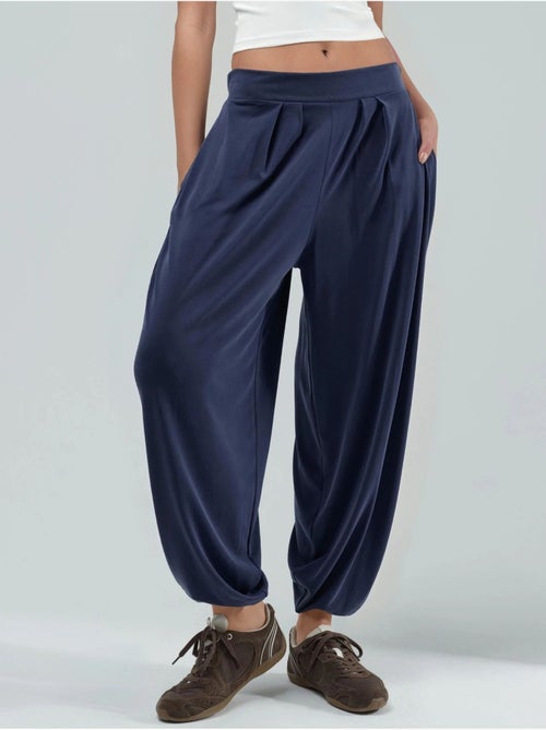 Pantalones salwar de cintura alta y pierna ancha busem - Kiabi