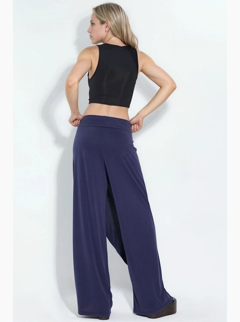 Pantalones salwar de pierna ancha busem Azul marino - Kiabi
