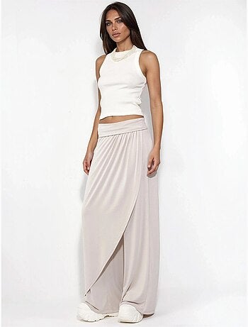 Pantalones salwar de pierna ancha busem