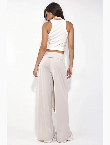 Pantalones salwar de pierna ancha busem