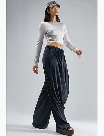 Pantalones salwar de pierna ancha busem