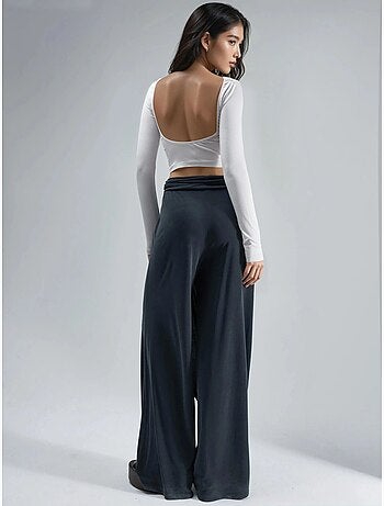 Pantalones salwar de pierna ancha busem