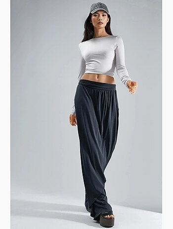 Pantalones salwar de pierna ancha busem