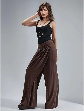 Pantalones salwar de pierna ancha busem