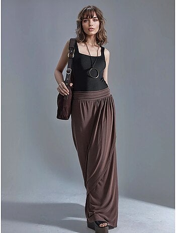 Pantalones salwar de pierna ancha busem