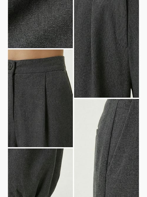 Pantalones salwar plisados de cintura alta istanbul - Kiabi