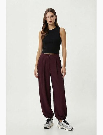 Pantalones salwar plisados de cintura alta istanbul