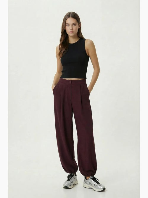Pantalones salwar plisados de cintura alta istanbul - Kiabi
