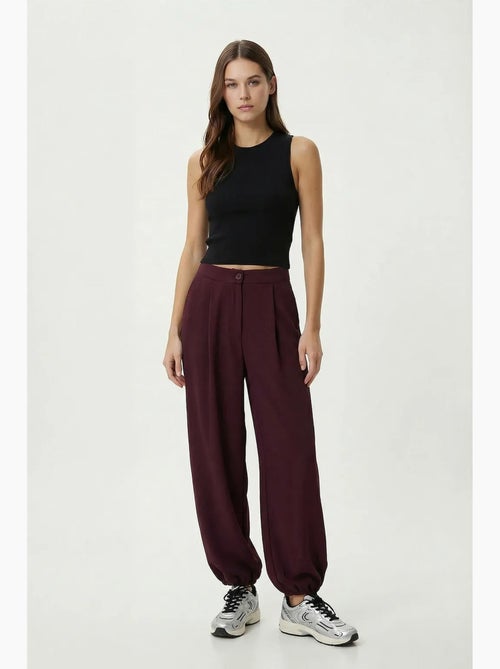 Pantalones salwar plisados de cintura alta istanbul - Kiabi