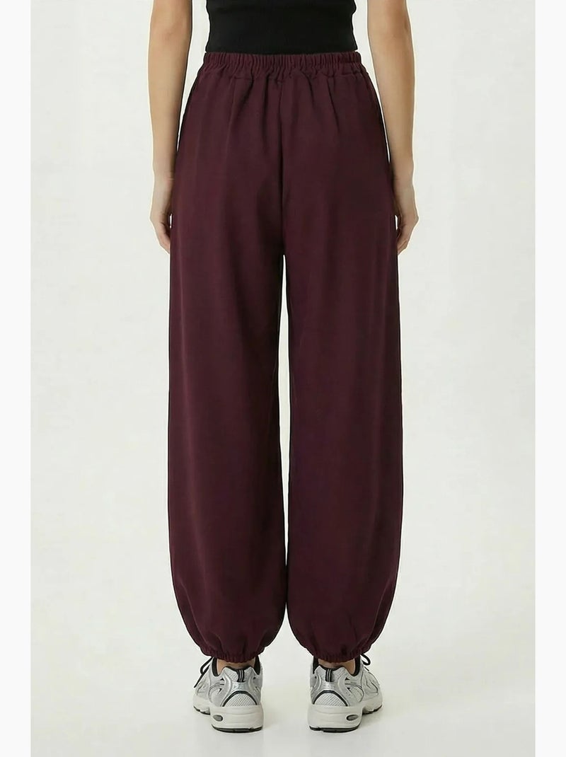 Pantalones salwar plisados de cintura alta istanbul Malva - Kiabi