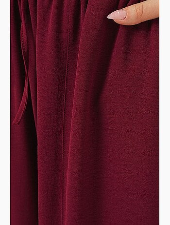Pantalones salwar texturizados hasta el tobillo con cintura con cordón bdart