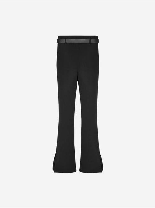Pantalones skinny acampanados con cinturón - Kiabi