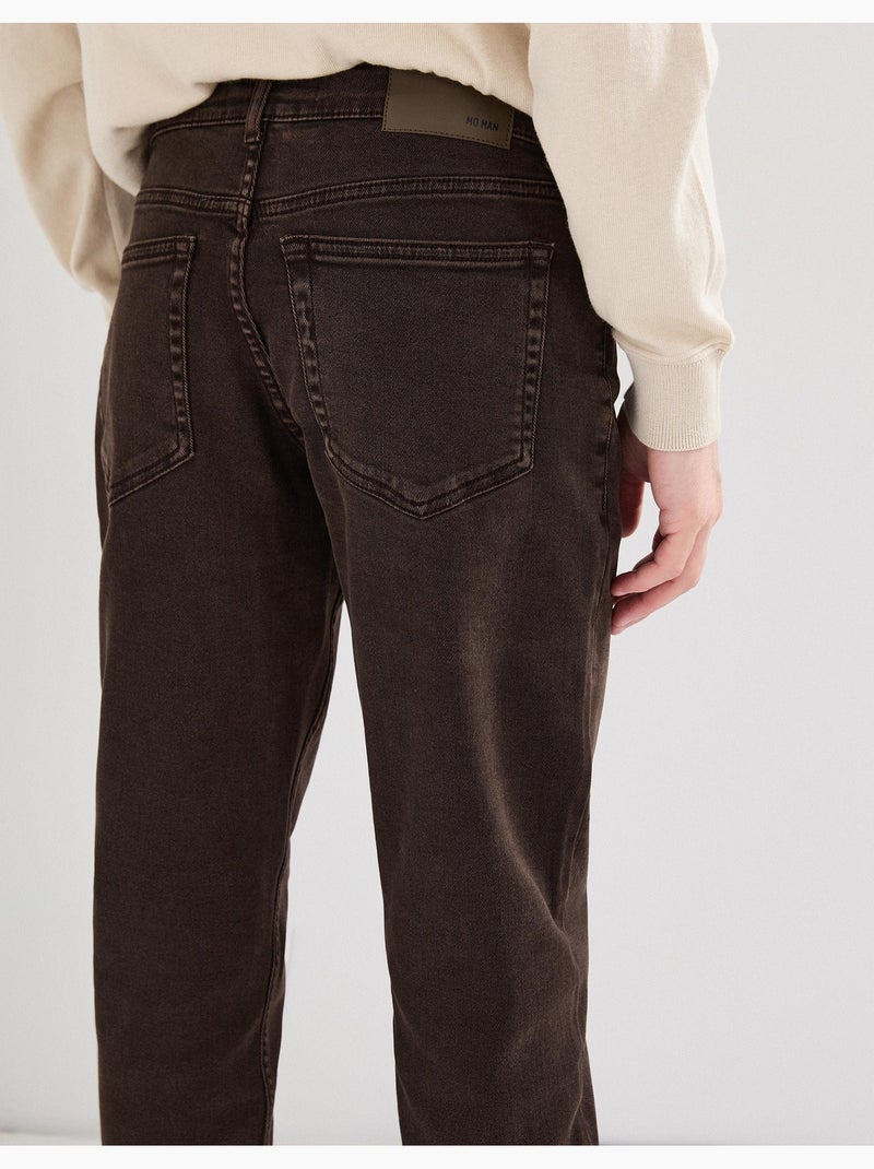 Pantalones 'Slim Fit', MO Fashion Marrón - Kiabi
