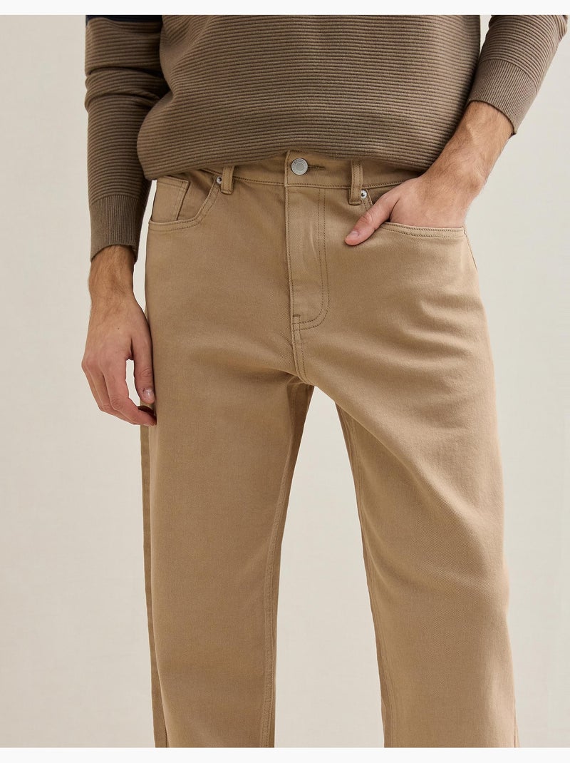 Pantalones 'Tapered Fit', MO Fashion Marrón - Kiabi