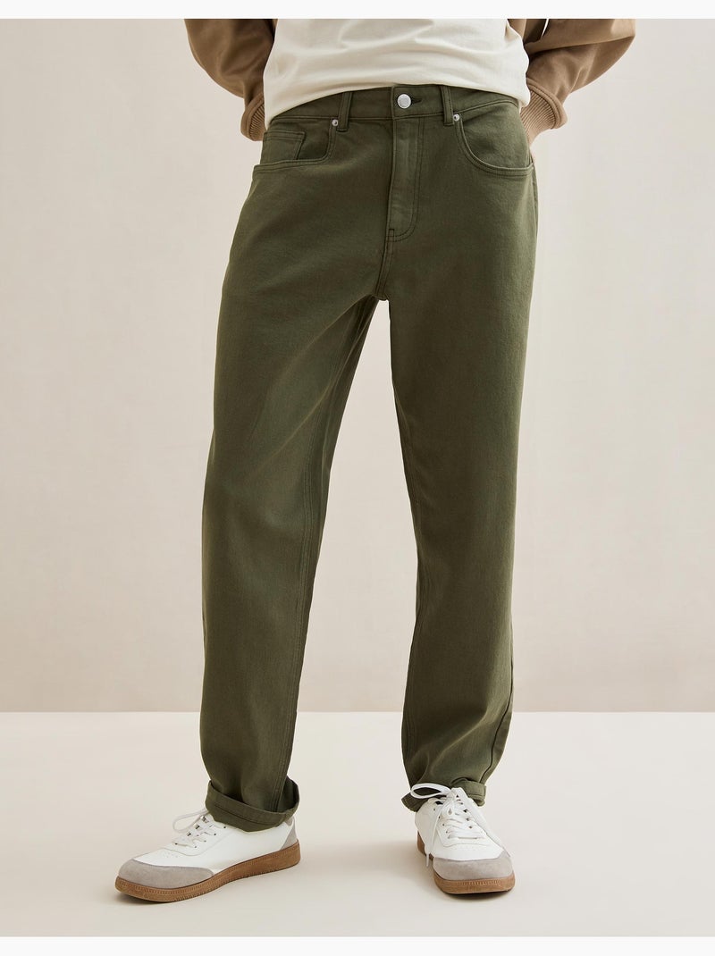 Pantalones 'Tapered Fit', MO Fashion Verde - Kiabi