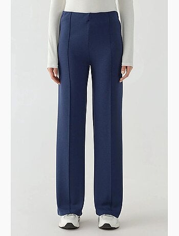 Pantalones texturizados de cintura alta y pierna ancha hiccup