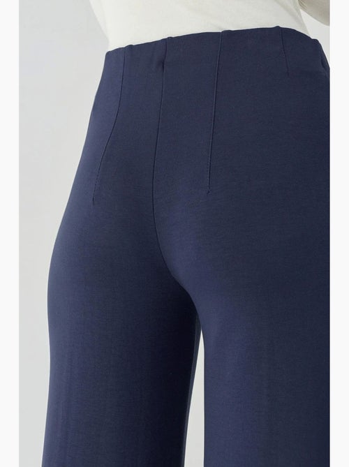 Pantalones texturizados de cintura alta y pierna ancha hiccup - Kiabi