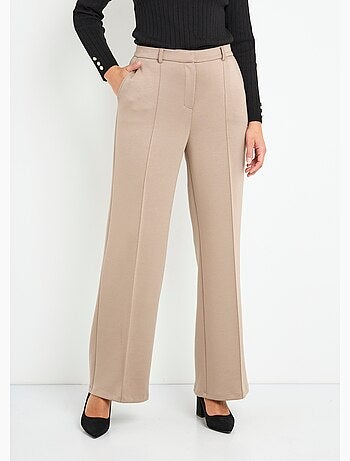 Pantalones urbanos estructurados en punto liso Milano - Afibel