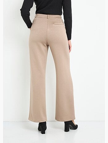 Pantalones urbanos estructurados en punto liso Milano - Afibel