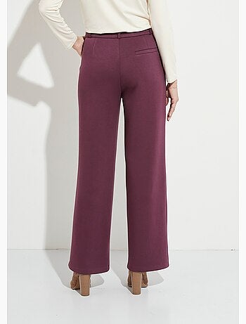 Pantalones urbanos estructurados en punto liso Milano - Afibel