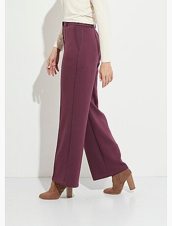 Pantalones urbanos estructurados en punto liso Milano - Afibel