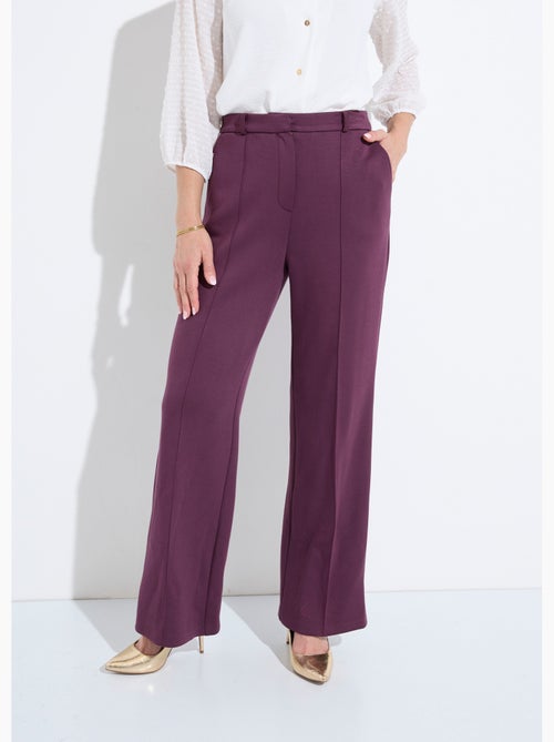 Pantalones urbanos estructurados en punto liso Milano - Afibel - Kiabi