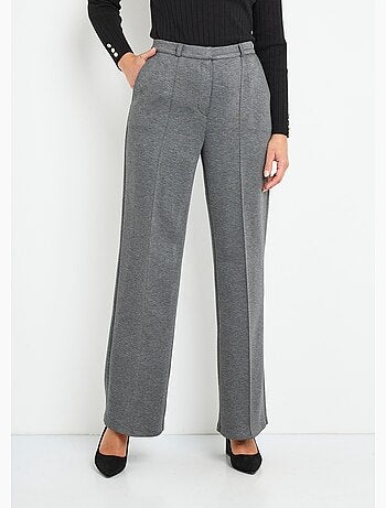 Pantalones urbanos estructurados en punto liso Milano - Afibel