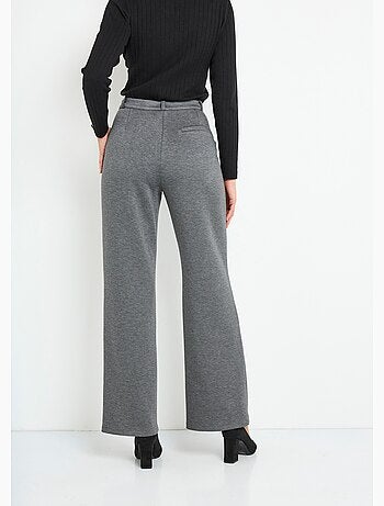 Pantalones urbanos estructurados en punto liso Milano - Afibel