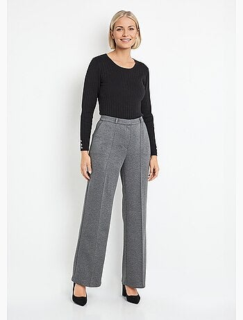 Pantalones urbanos estructurados en punto liso Milano - Afibel