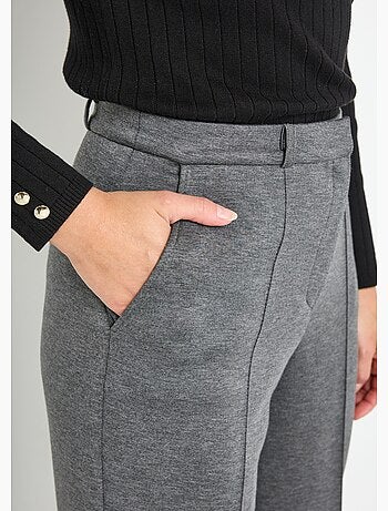 Pantalones urbanos estructurados en punto liso Milano - Afibel