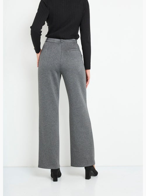 Pantalones urbanos estructurados en punto liso Milano - Afibel - Kiabi Pantalones urbanos estructurados en punto liso Milano - Afibel - Kiabi