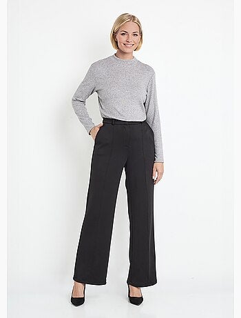 Pantalones urbanos estructurados en punto liso Milano - Afibel